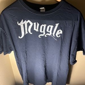 Harry Potter Men’s Muggle Tee Color Black Size XL